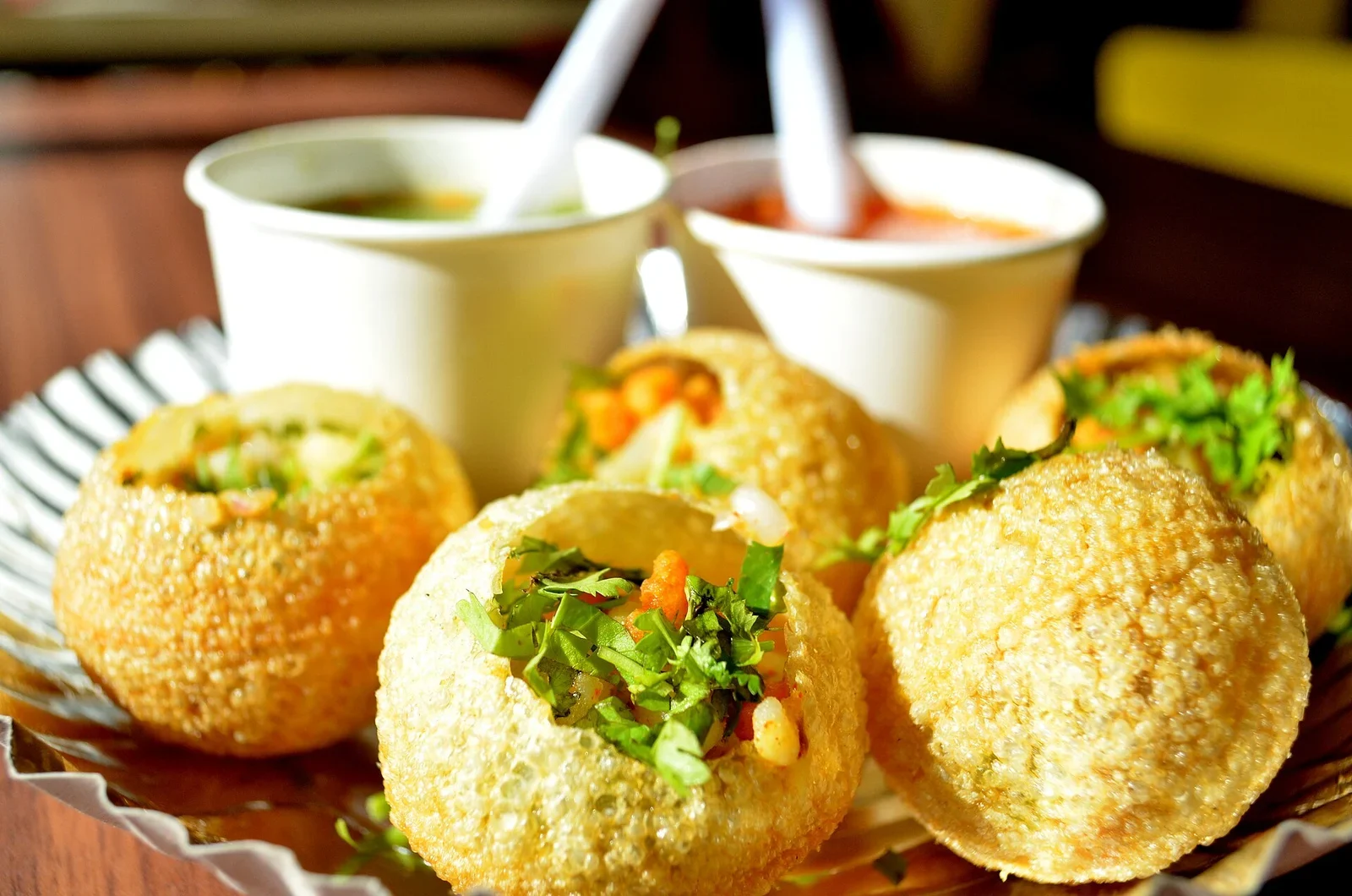 Representative pani puri food photograph