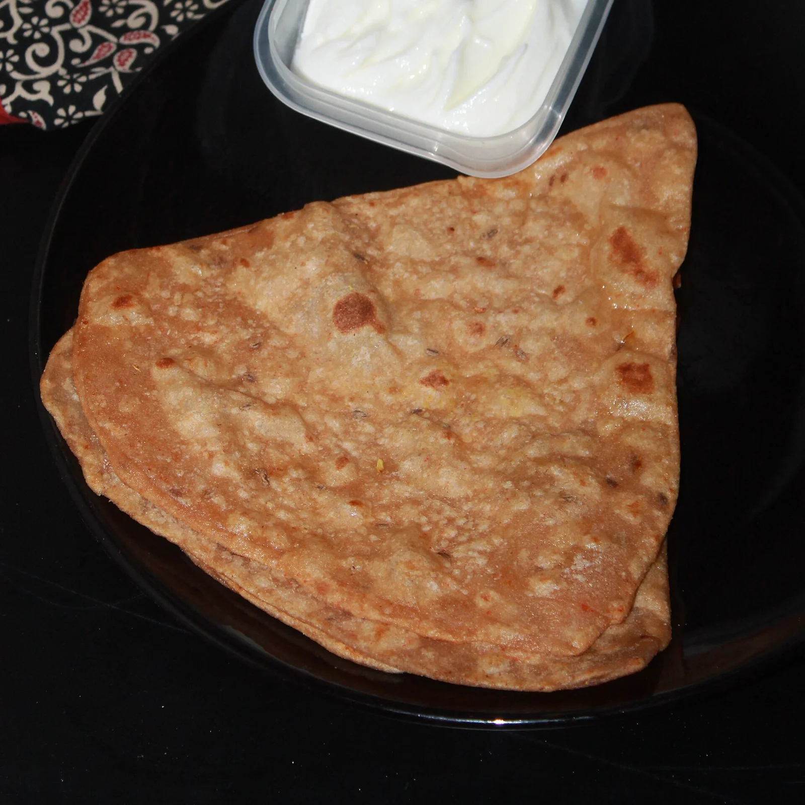 Representative paratha food photograph